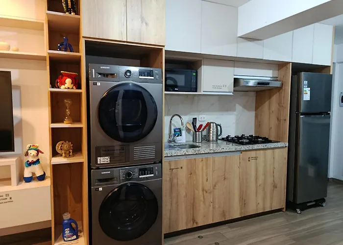 アパート Departamento Moderno En Wanchaq, 2 Habitaciones, Vista Y Lavadora Y Secadora
